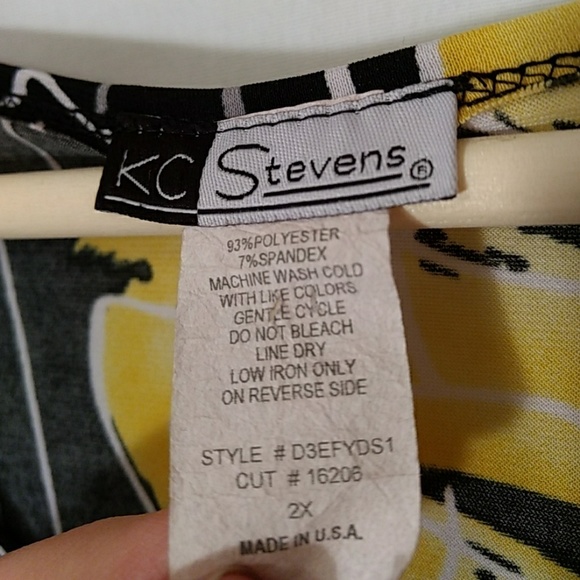 KC Stevens Women's Knit Top long sleeve size 2X - Picture 2 of 8